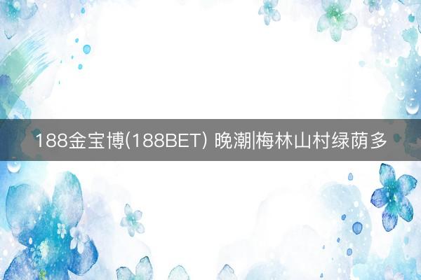 188金宝博(188BET) 晚潮|梅林山村绿荫多